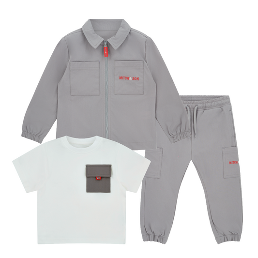 Mitch & Son Thiago/Tony/Terry Grey 3pc Set
