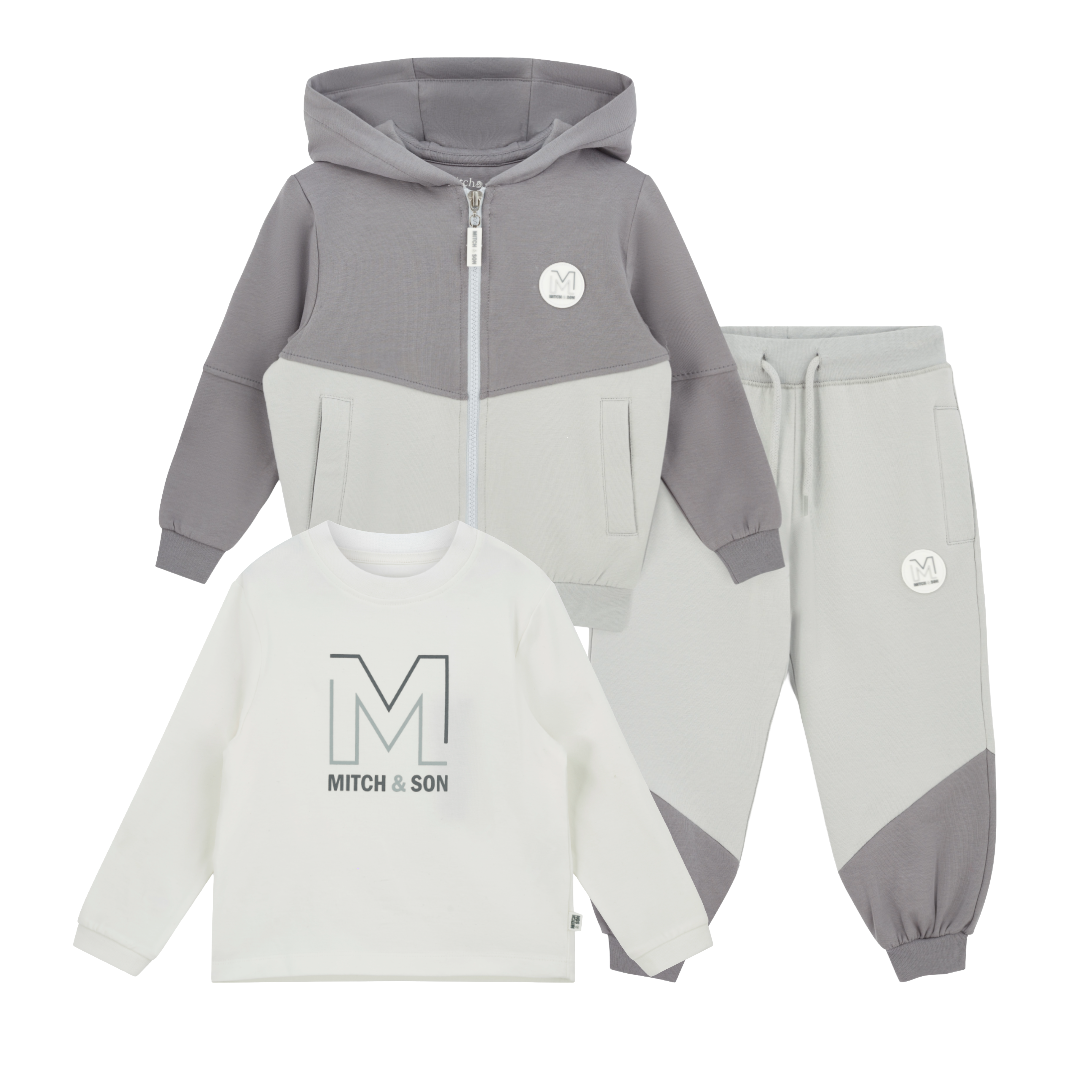 Mitch & Son Tatum/Timothy Grey 3pc Tracksuit