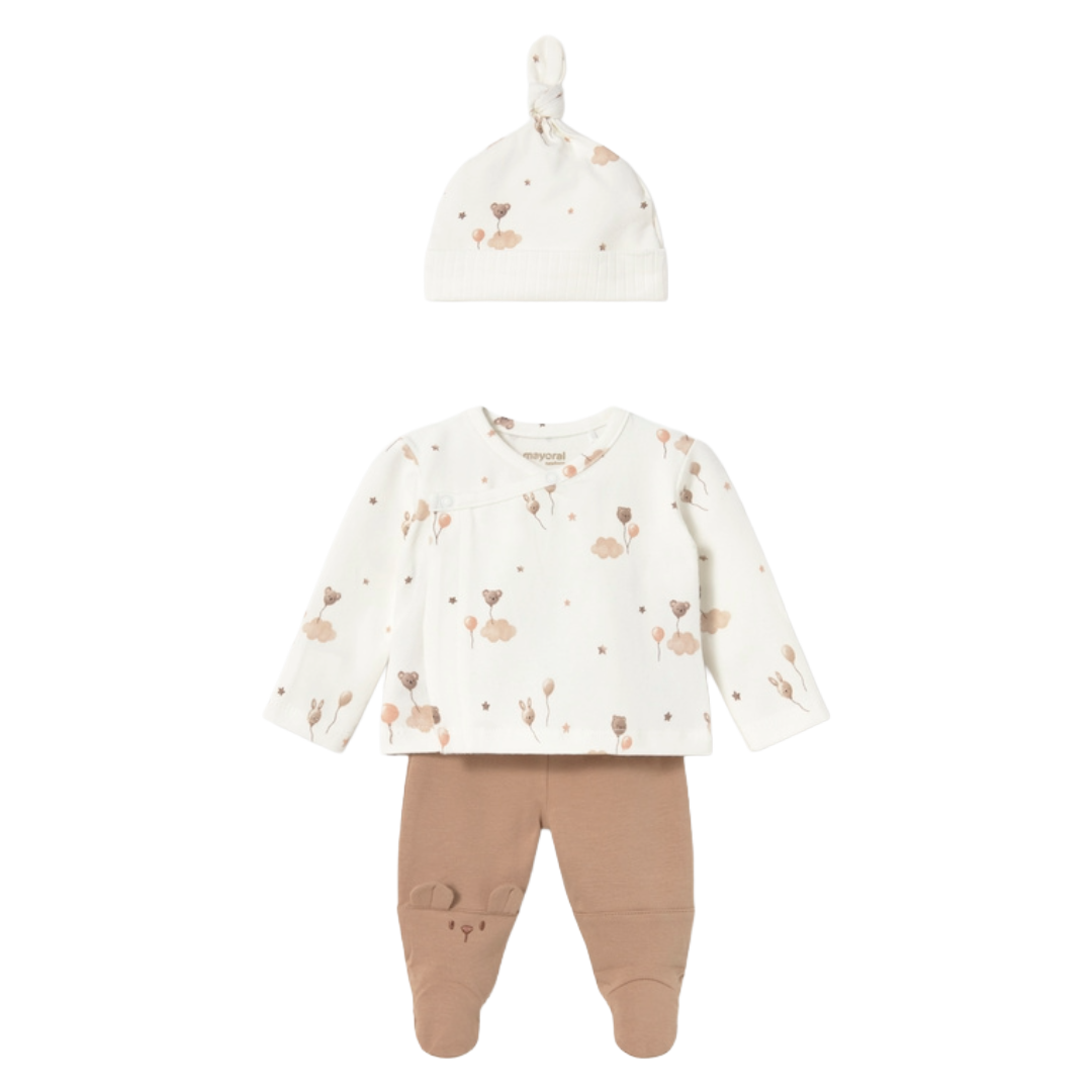 Mayoral Newborn Neutral Teddy 3pc Gift Set 2517