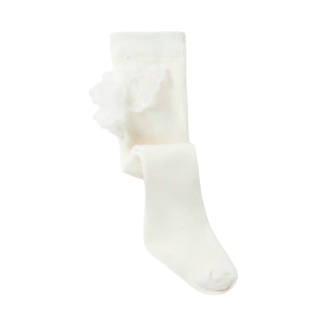 Mayoral Newborn Cream Tulle Tights 9103