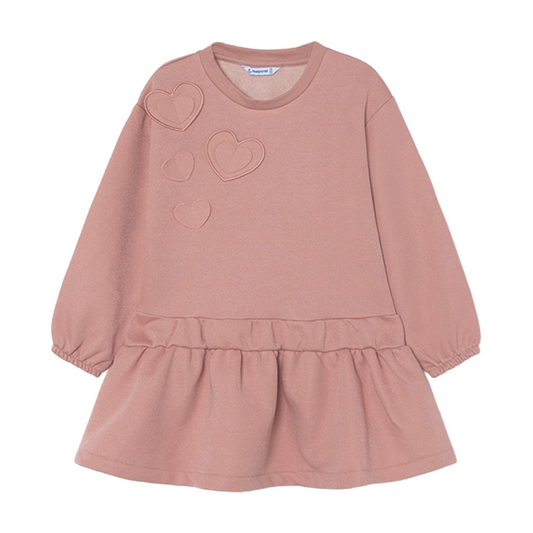 Mayoral Pink Heart Frill Dress
