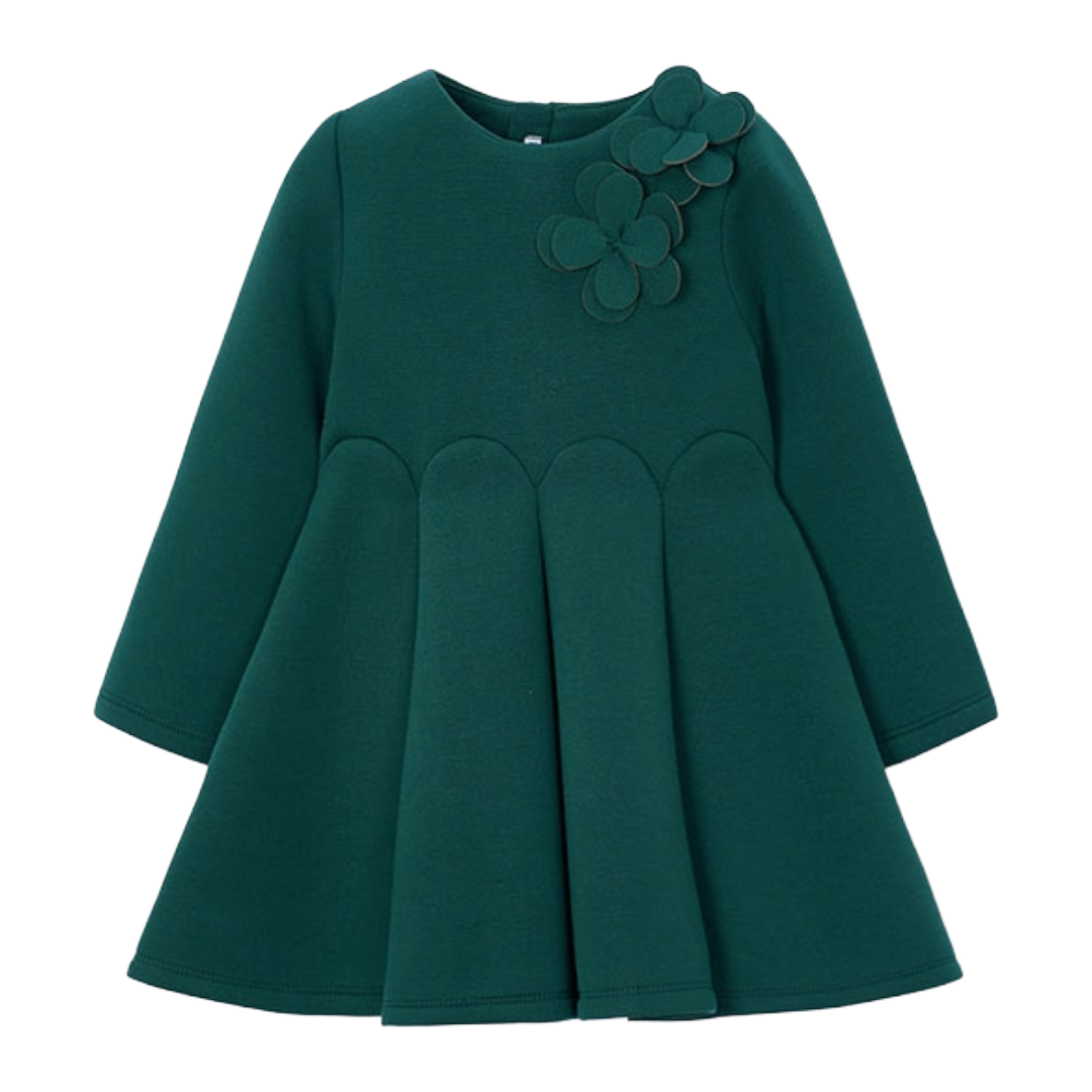 Mayoral Green 3D Flower Dress