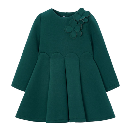 Mayoral Green 3D Flower Dress