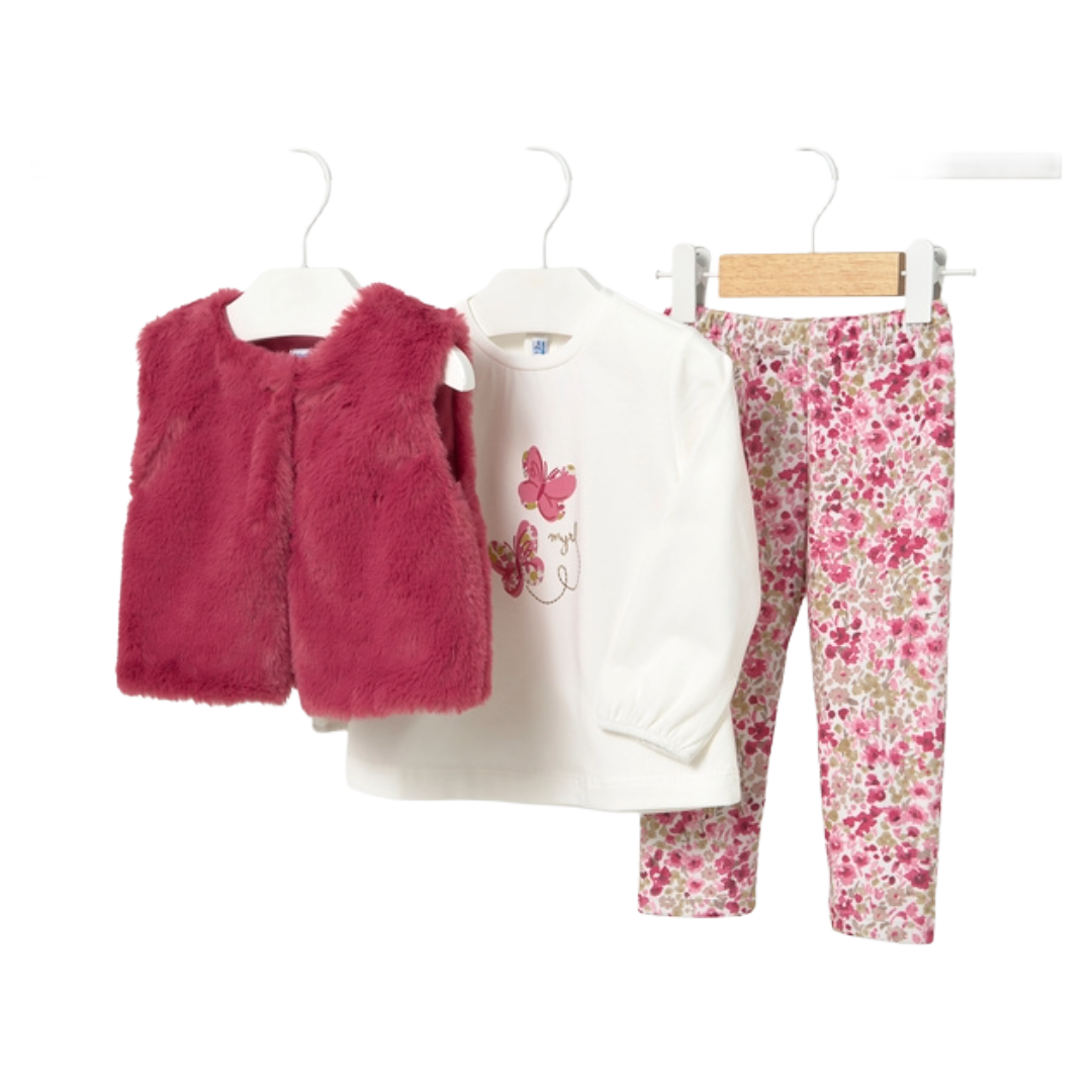 Mayoral Baby Girls Floral 3pc Legging Set