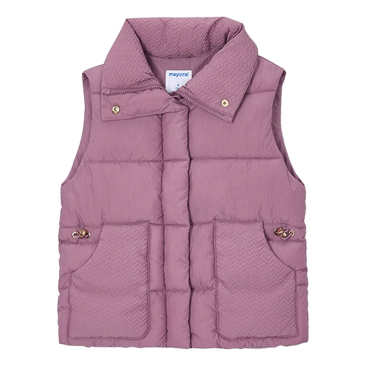 Mayoral Mauve Padded Gilet