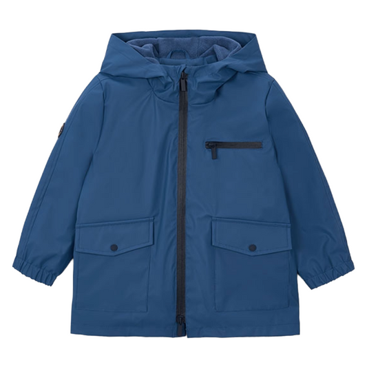 Mayoral Dark Blue Hooded Raincoat