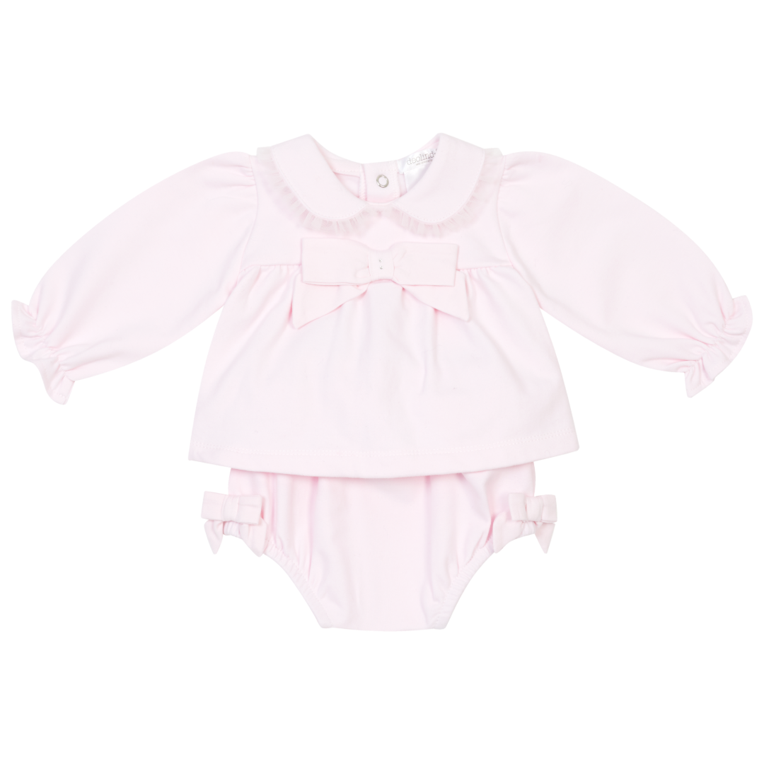 Deolinda Pink Bow Bloomer Set 26728