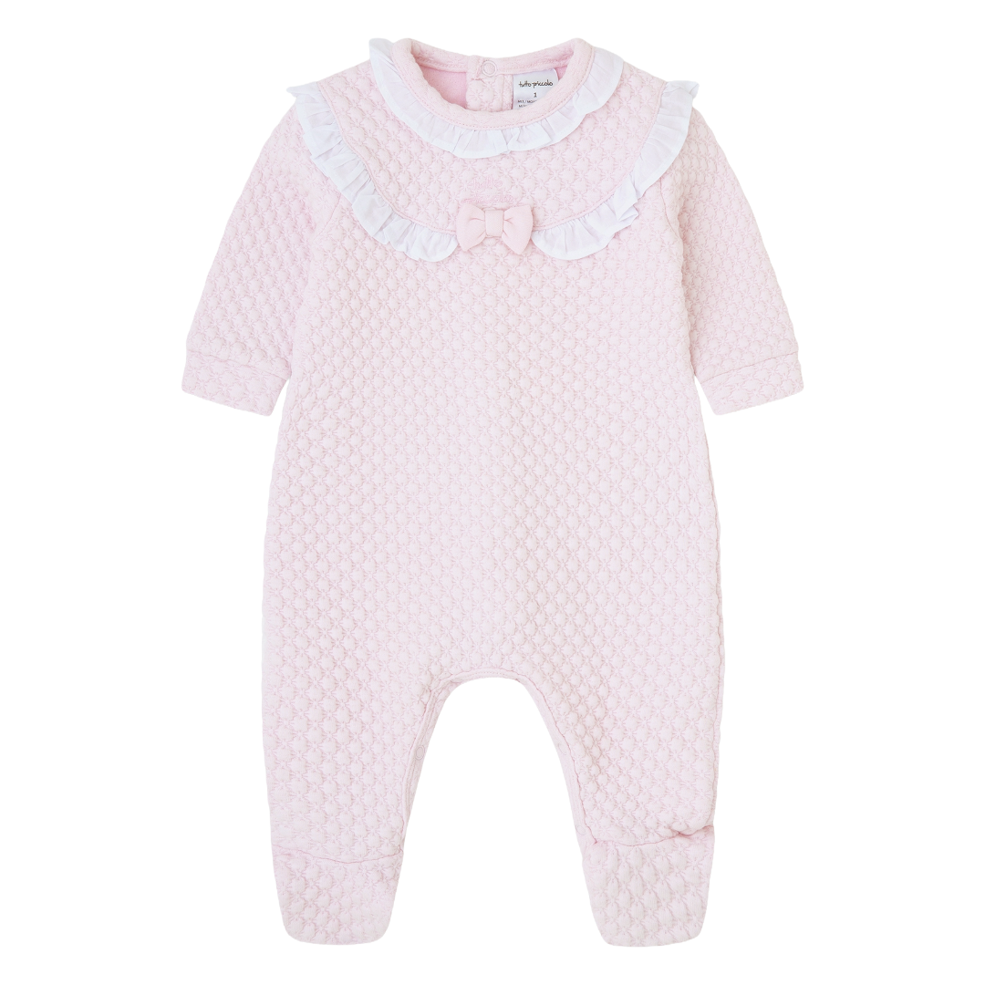 Tutto Piccolo Pink Quilted Bow Baby Grow Boxset 2416