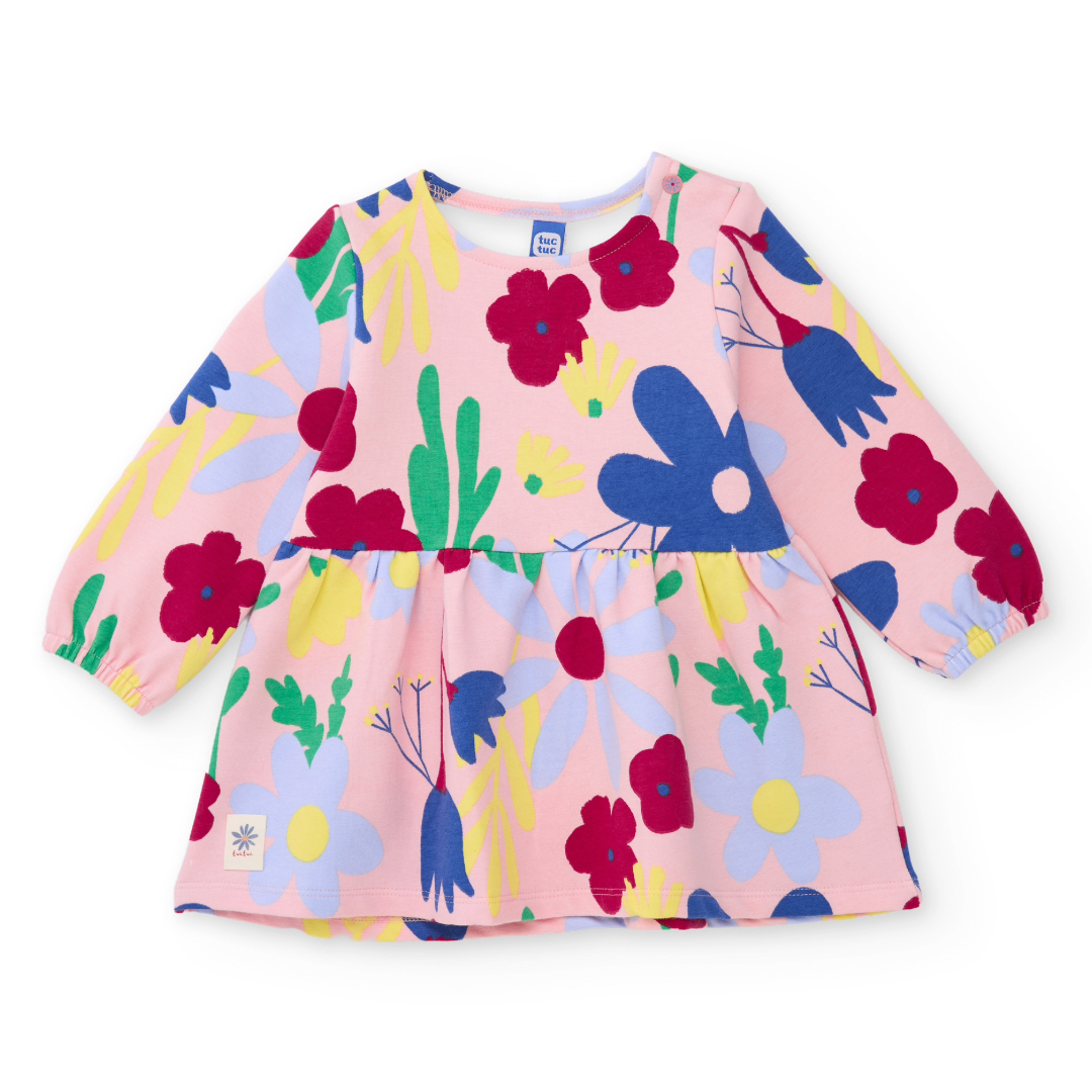 Tuc Tuc Pink Floral Sweat Dress