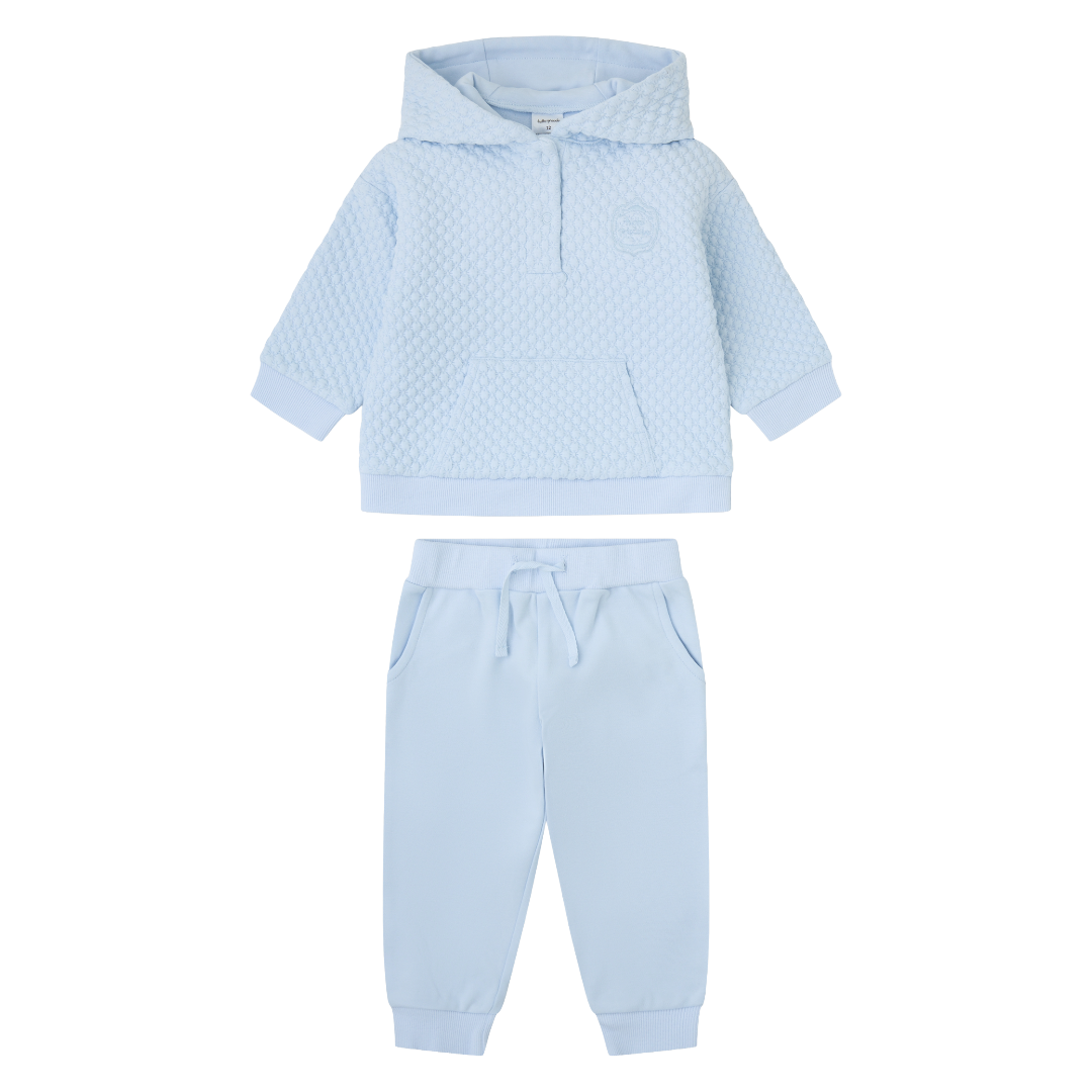 Tutto Piccolo Blue Quilted Hoodie Tracksuit 2705
