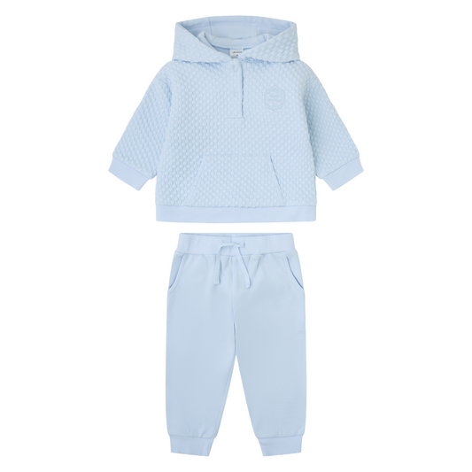 Tutto Piccolo Blue Quilted Hoodie Tracksuit 2705
