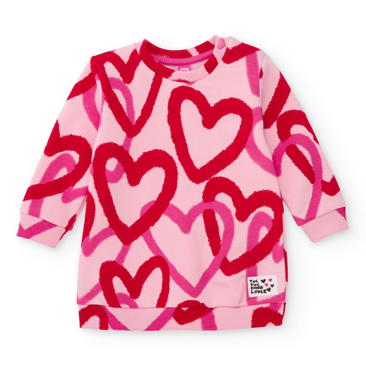 Tuc Tuc Pink Heart Sweat Dress