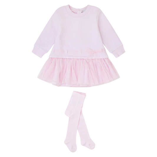 Tutto Piccolo Pink Tulle Dress & Tights 2284