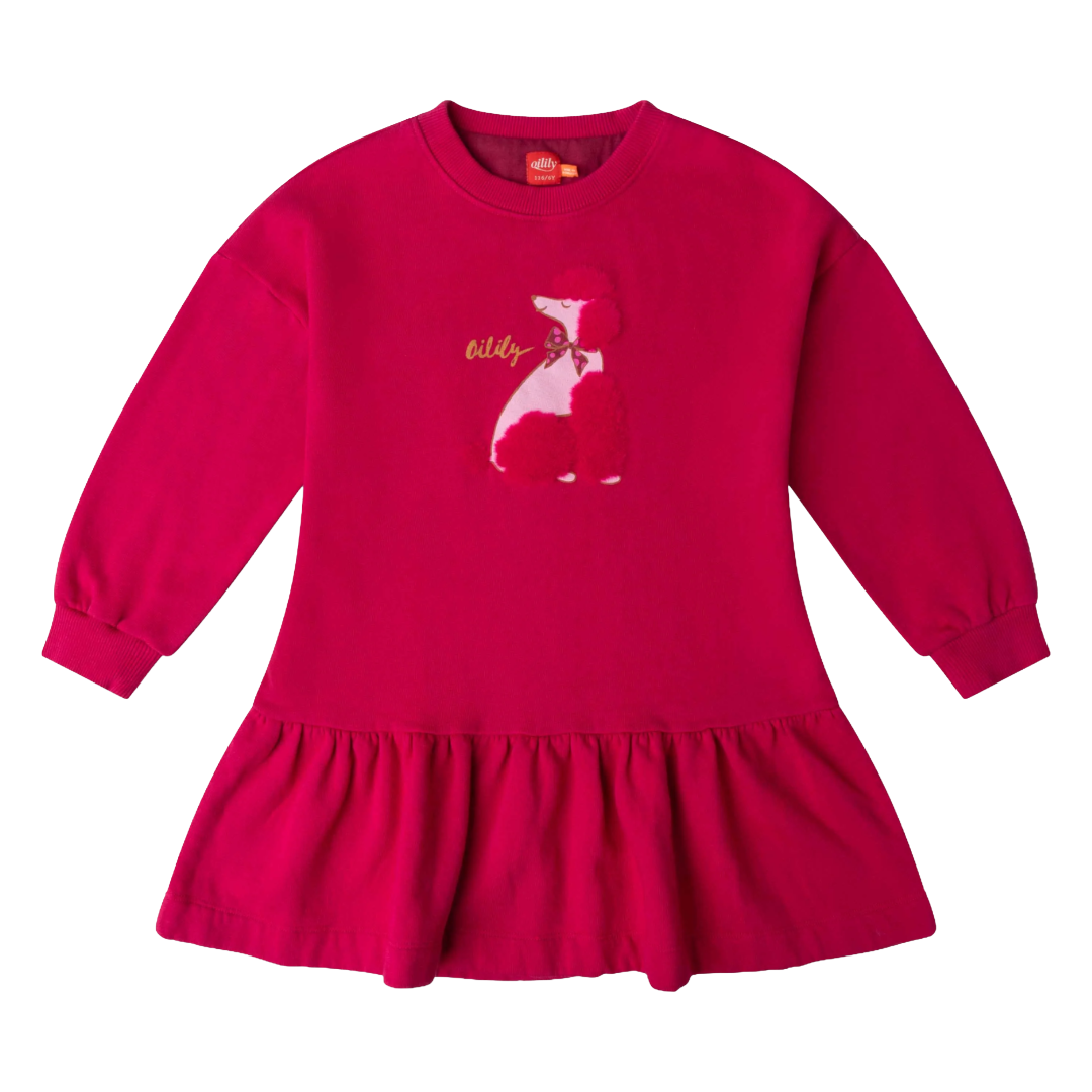 Oilily Drole Pink Poodle Dress