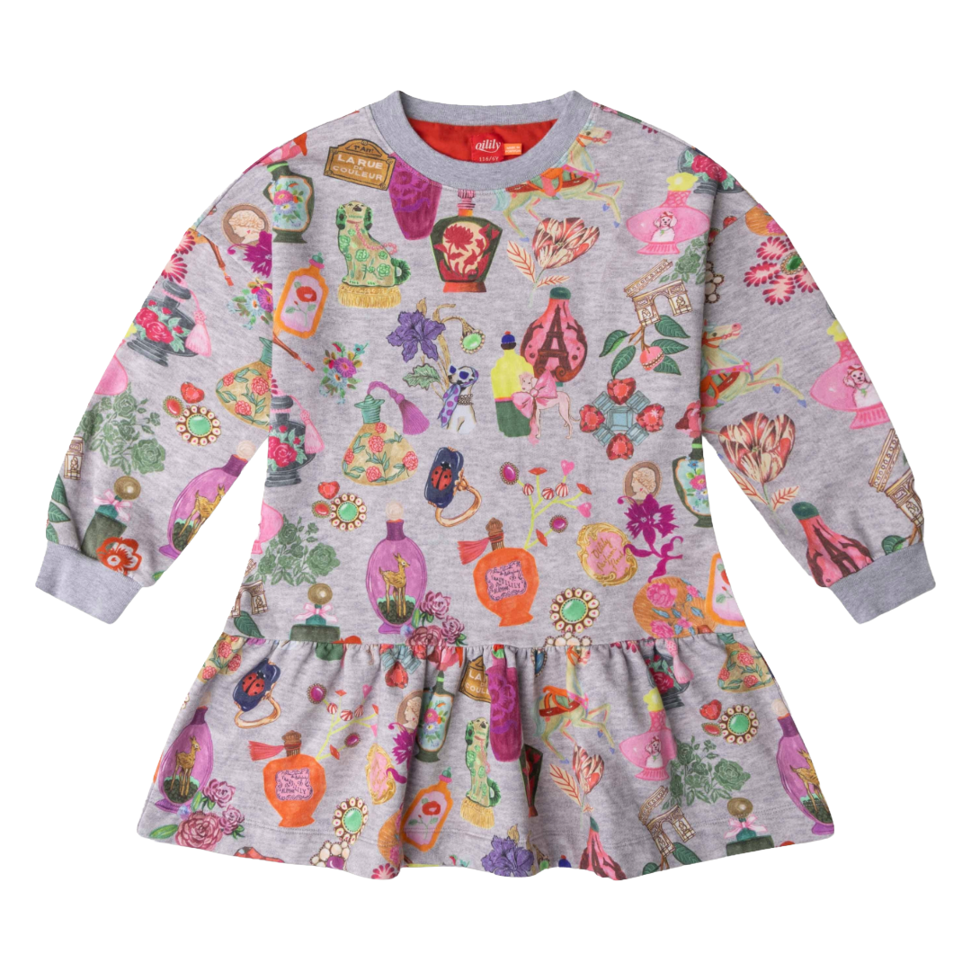 Oilily Drole Grey Print Dress