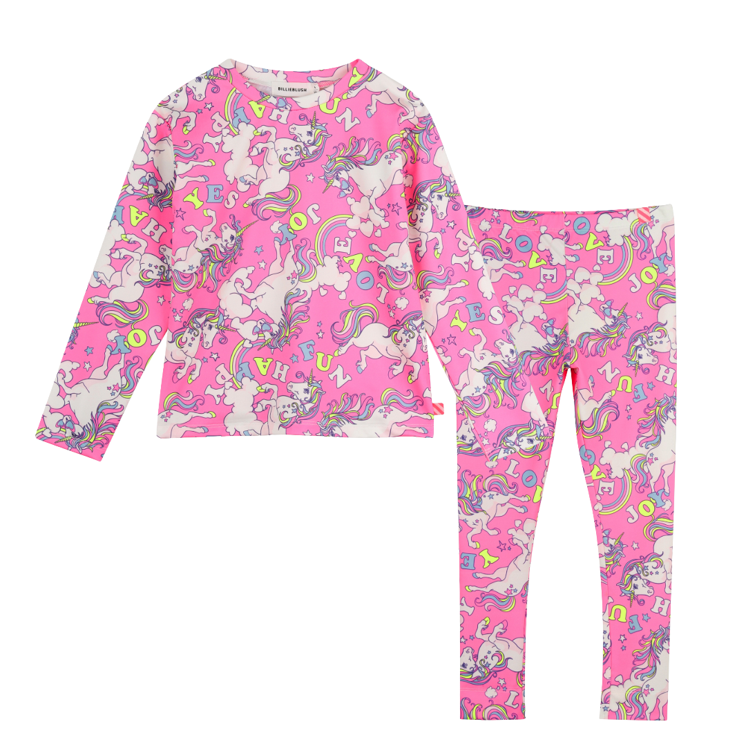Billieblush Pink Unicorn Legging Set