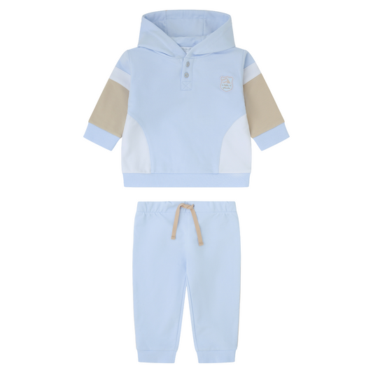 Tutto Piccolo Blue & Beige Hoodie Tracksuit 2704