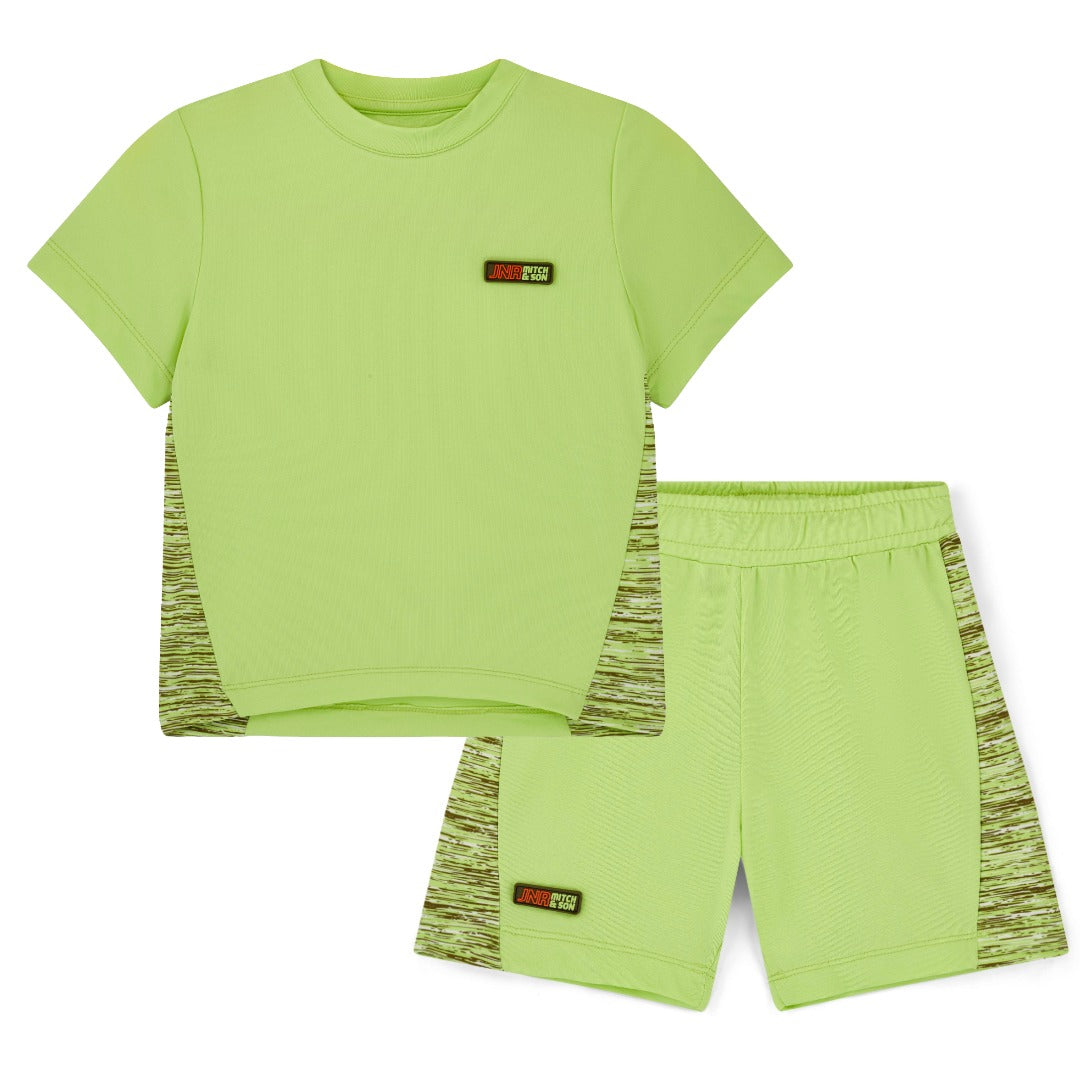 Mitch & Son JNR Rudy/Ron Lime Short Set