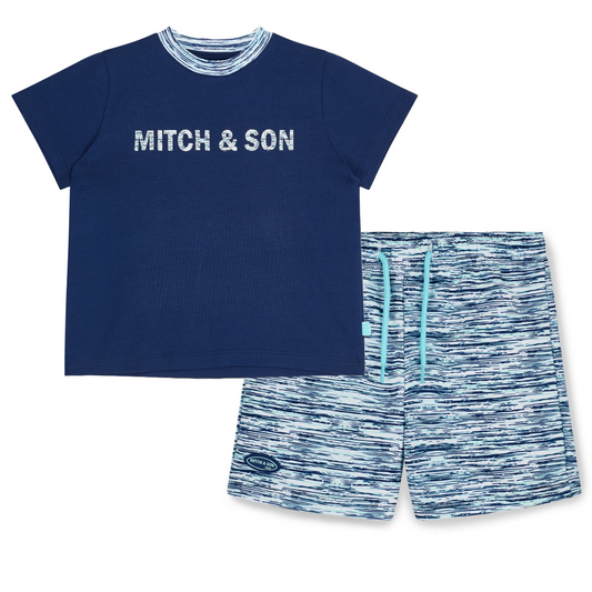 Mitch & Son Harold & Hugo Navy Set