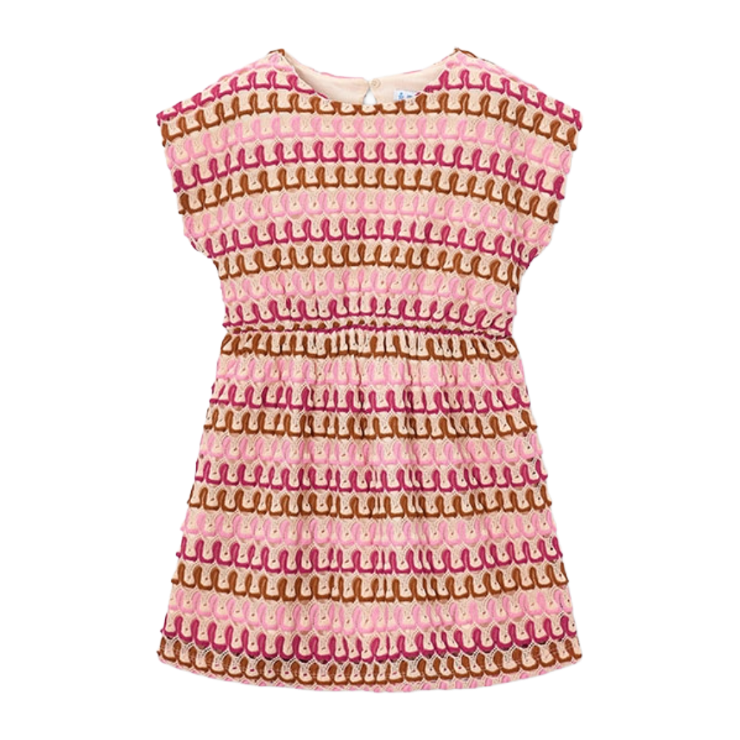 Mayoral Candy Crochet Open Back Dress