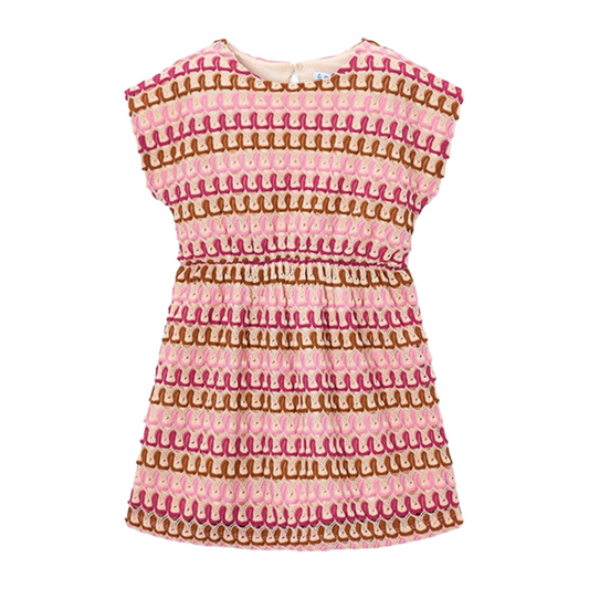 Mayoral Candy Crochet Open Back Dress