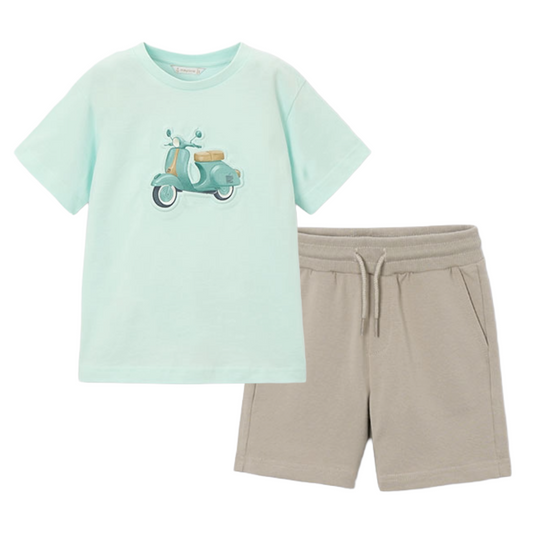 Mayoral Mint Vespa Short Set