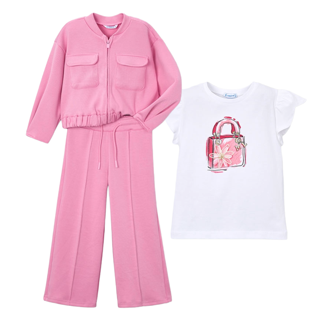 Mayoral Candy Pink 3pc Tracksuit