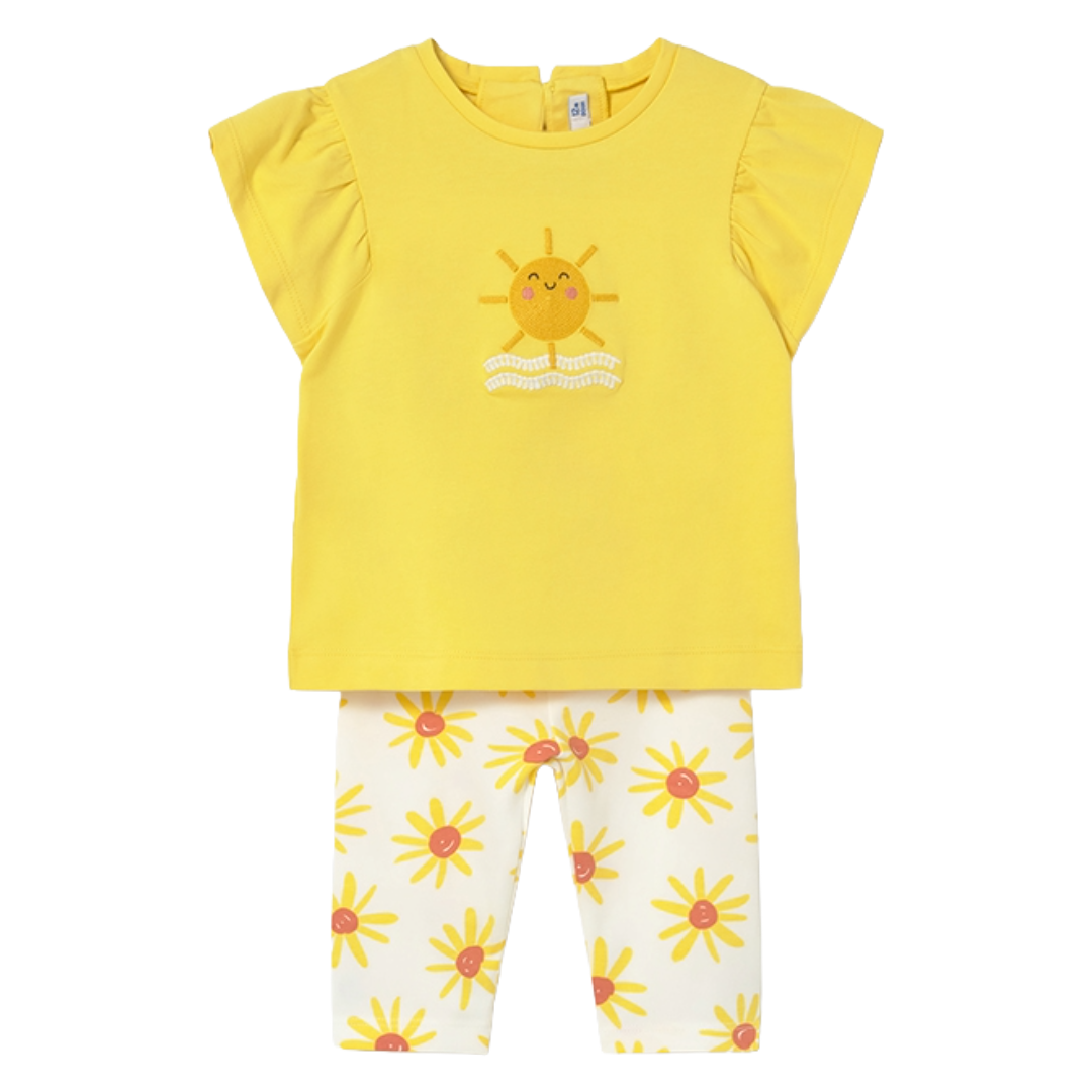 Mayoral Baby Girl Sunflower Legging Set
