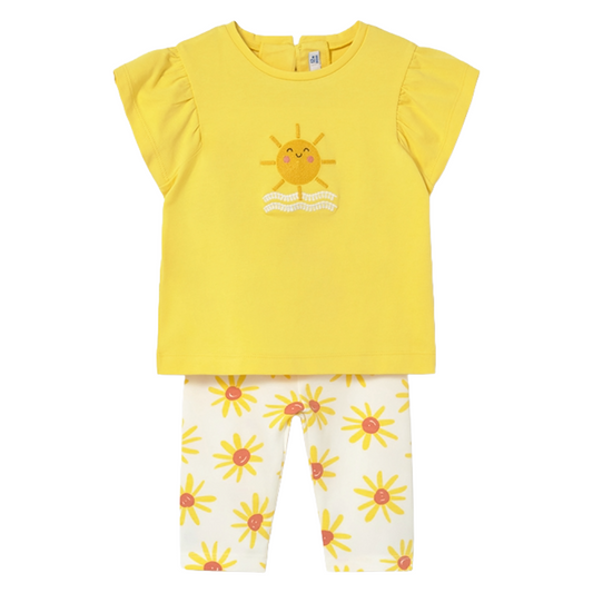 Mayoral Baby Girl Sunflower Legging Set
