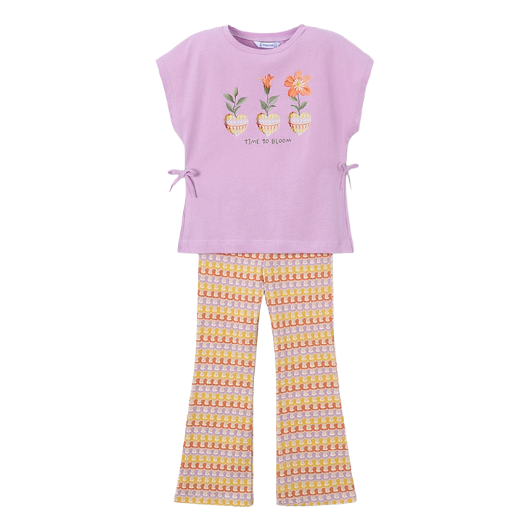 Mayoral Lilac Bloom Flare Set