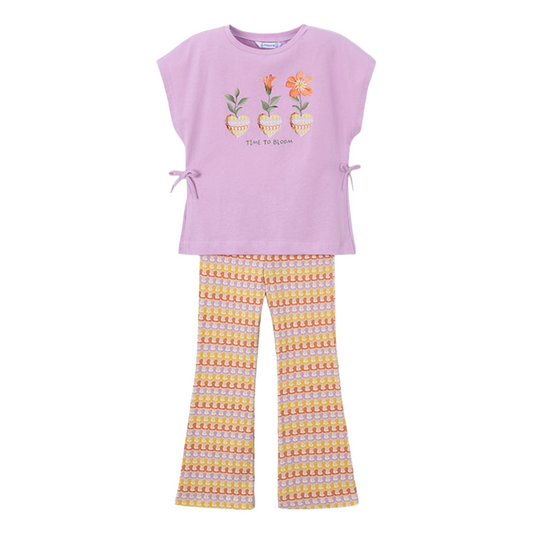 Mayoral Lilac Bloom Flare Set