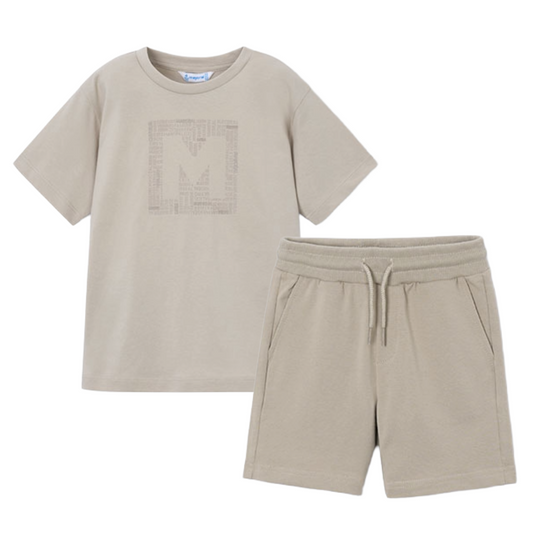 Mayoral Stone Beige Basic Short Set