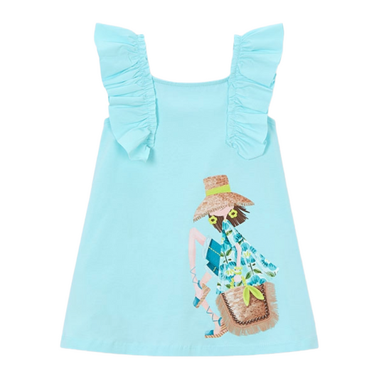 Mayoral Aqua Girl Dress