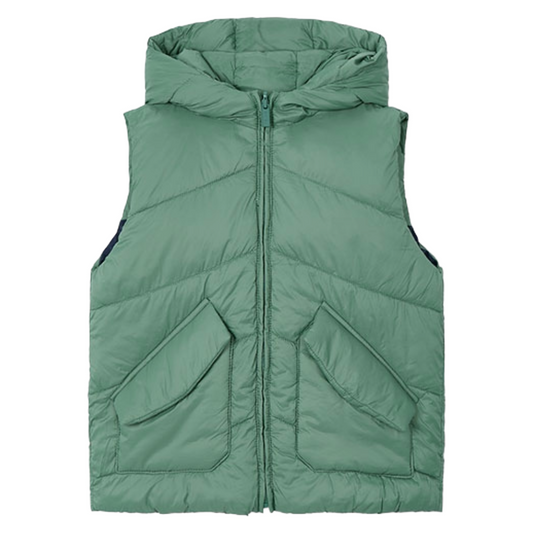 Mayoral Green Reversible Gilet 4382