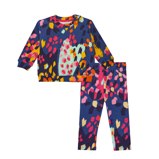 Tuc Tuc Navy Floral Legging Set