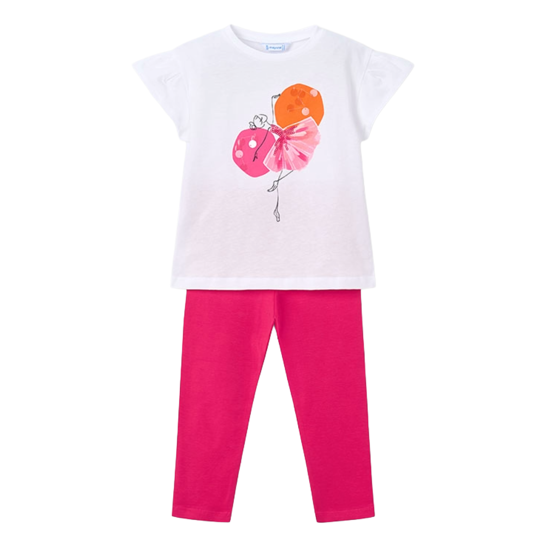 Mayoral Pink Ballerina Legging Set