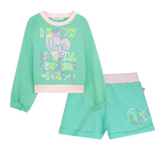 Billieblush Disco Green Sweater Set
