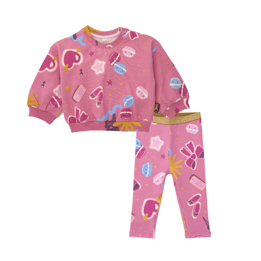 Tuc Tuc Pink Paris Legging Set