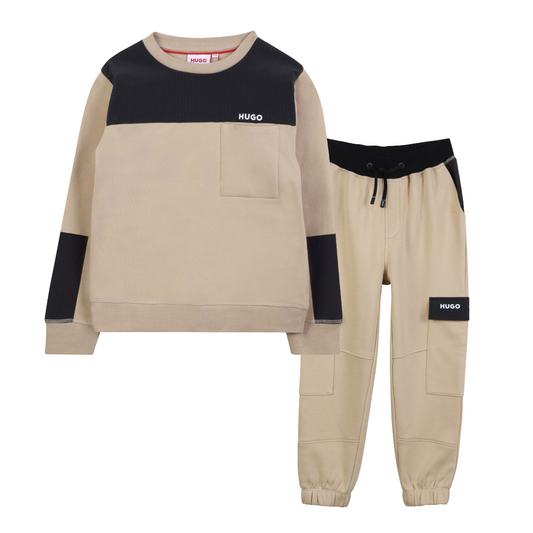 HUGO Beige/Black Tracksuit