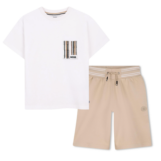 BOSS Stone Beige Short Set