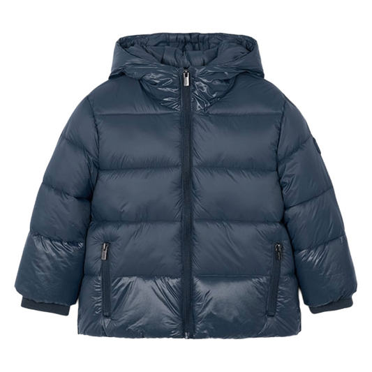 Mayoral Navy Glossy Coat 4416