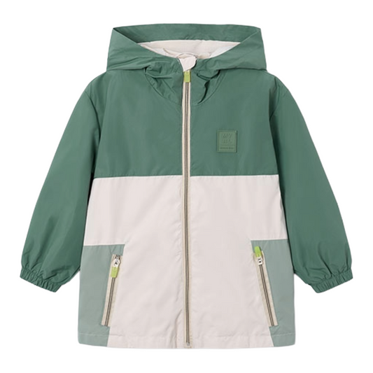 Mayoral Green & Beige Windbreaker