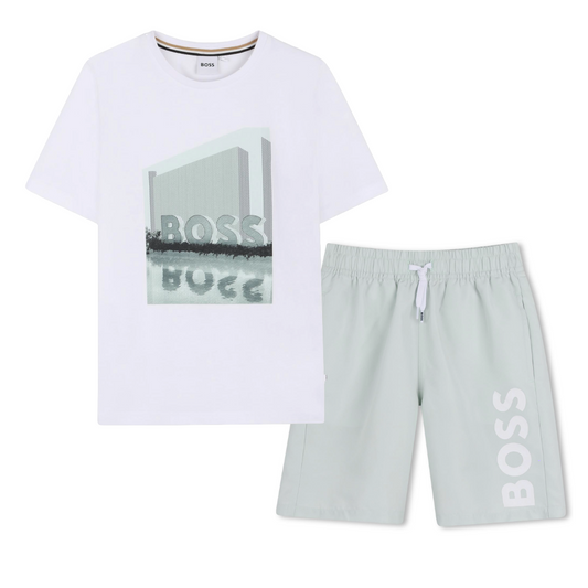 BOSS Sprout Green Swim Short Set
