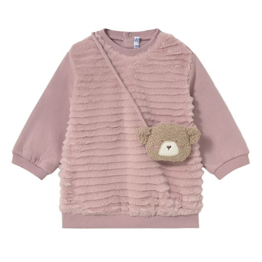 Mayoral Baby Girl Pink Teddy Bag Dress 2919