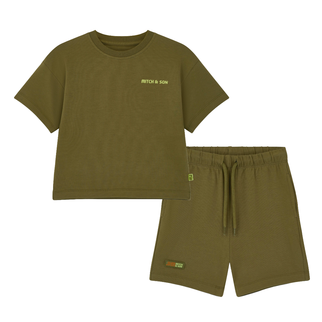 Mitch & Son JNR Ryder/Riley Khaki Short Set