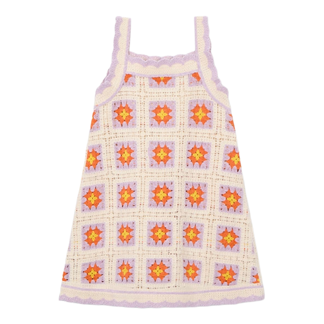 Mayoral Lilac Crochet Dress