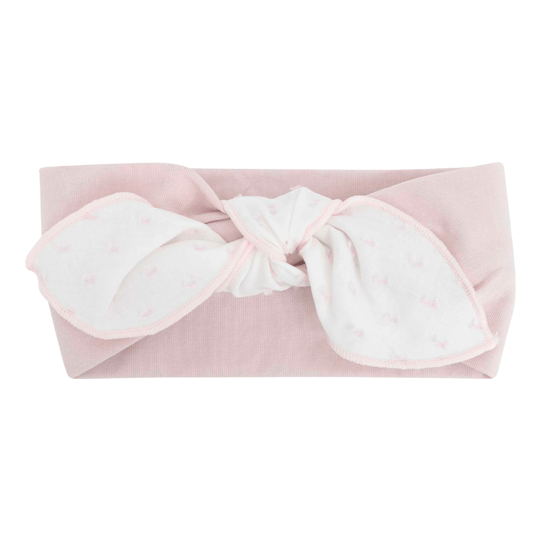 Calamaro White & Pink Polka Headband