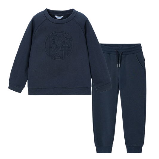 Mayoral Navy Embossed Tracksuit 4405/725
