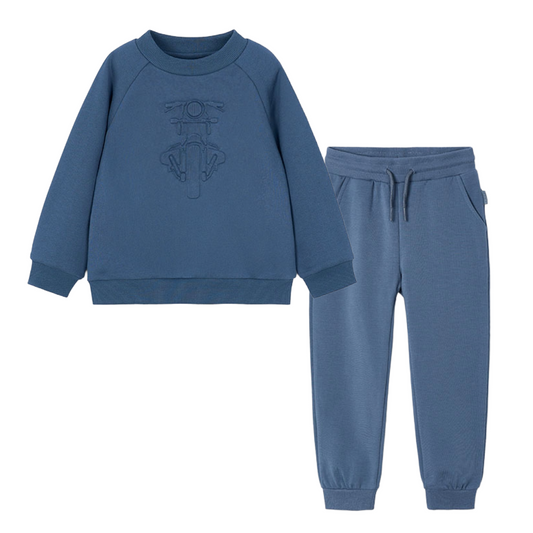 Mayoral Blue Embossed Tracksuit 4405/725