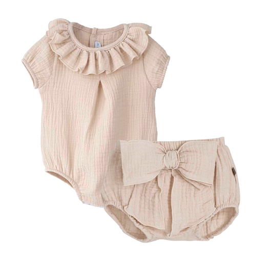 Calamaro Nude Bow Knick Set